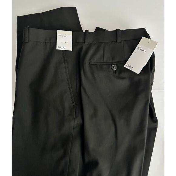 Men's Dress Pants - Flat Front - NWT - 38x30 - Black - Perfect for the holidays - Picture 2 of 7